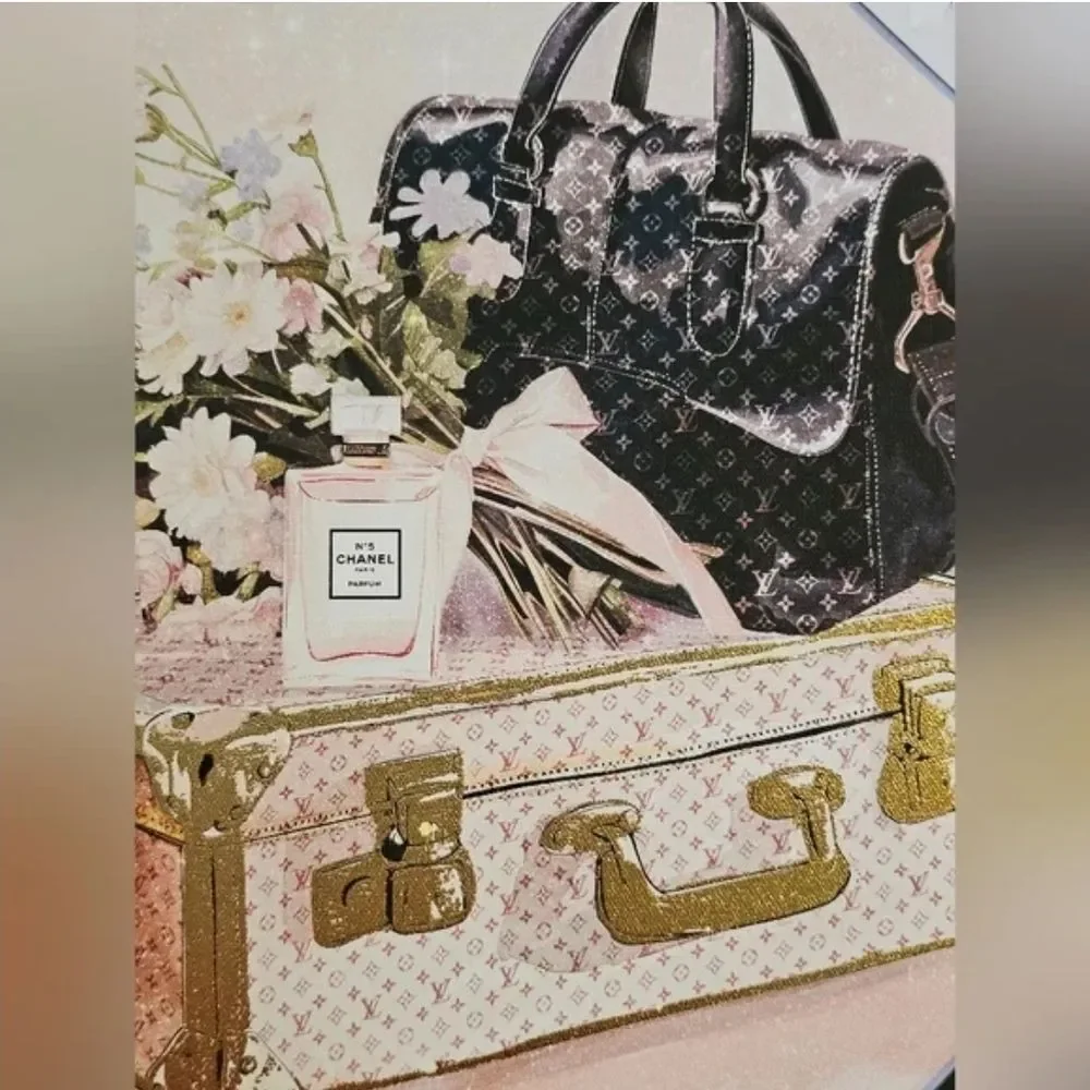 Elegant DESIGNER  Gold and Cream Decorative Box